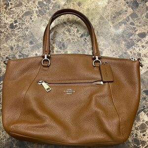 Coach Tan Leather Shoulder Bag